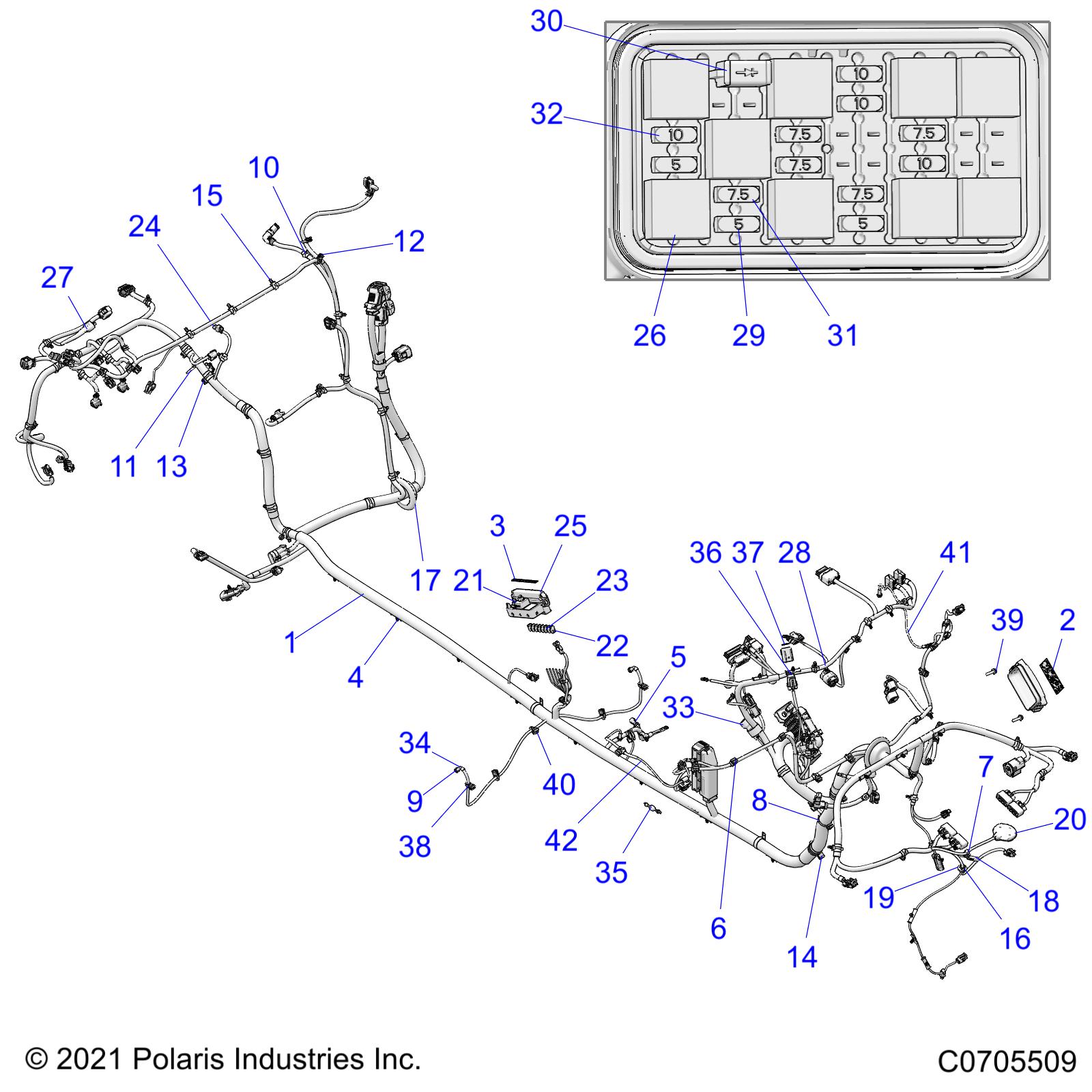 ELECTRICAL, WIRE HARNESS, CHASSIS, ULTIMATE LE - Z21R4U92AN/BN (C0705509)