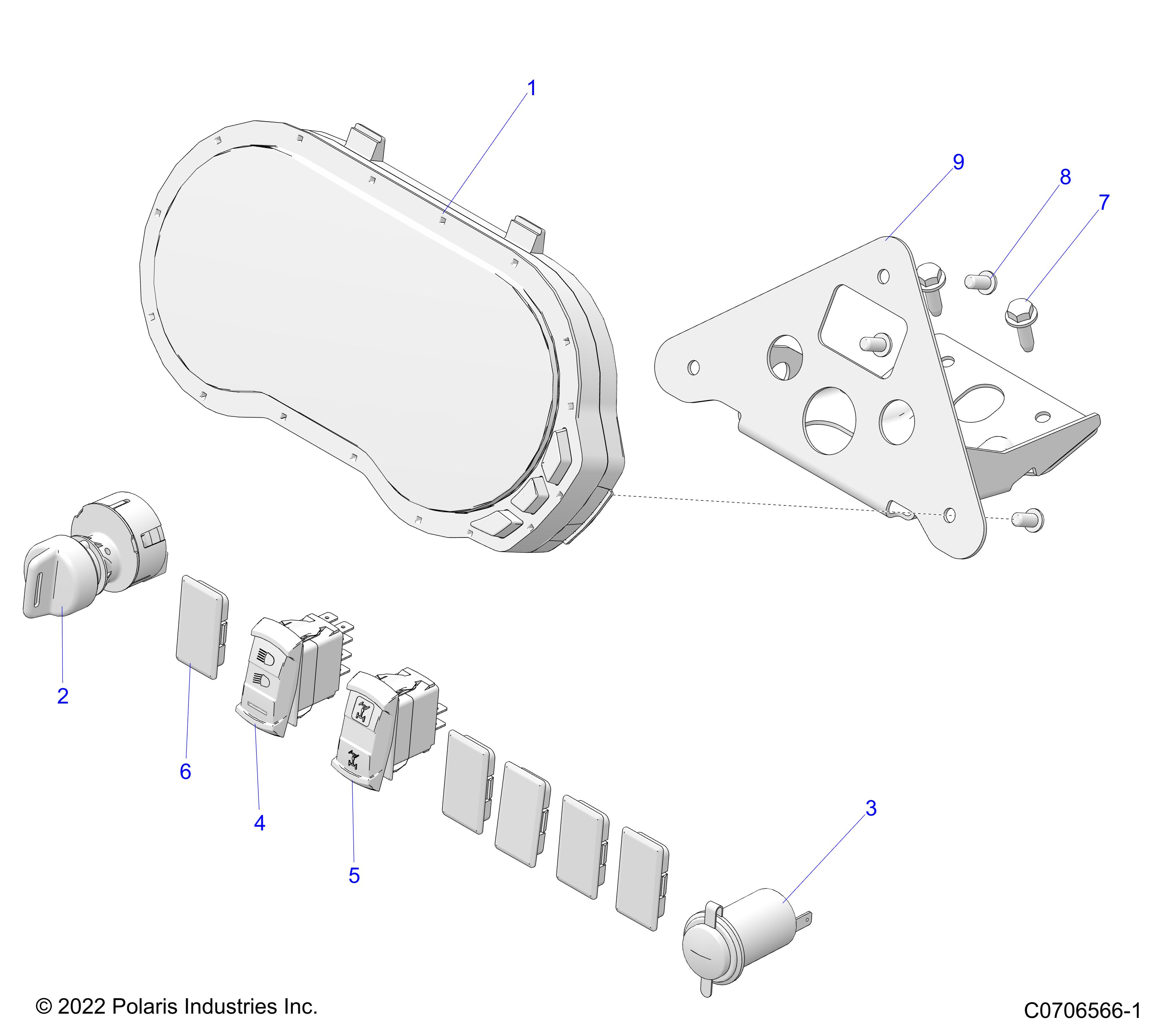 ELECTRICAL, DASH INSTRUMENTS AND CONTROLS - Z23NAV99A/99B (C0706566-1)