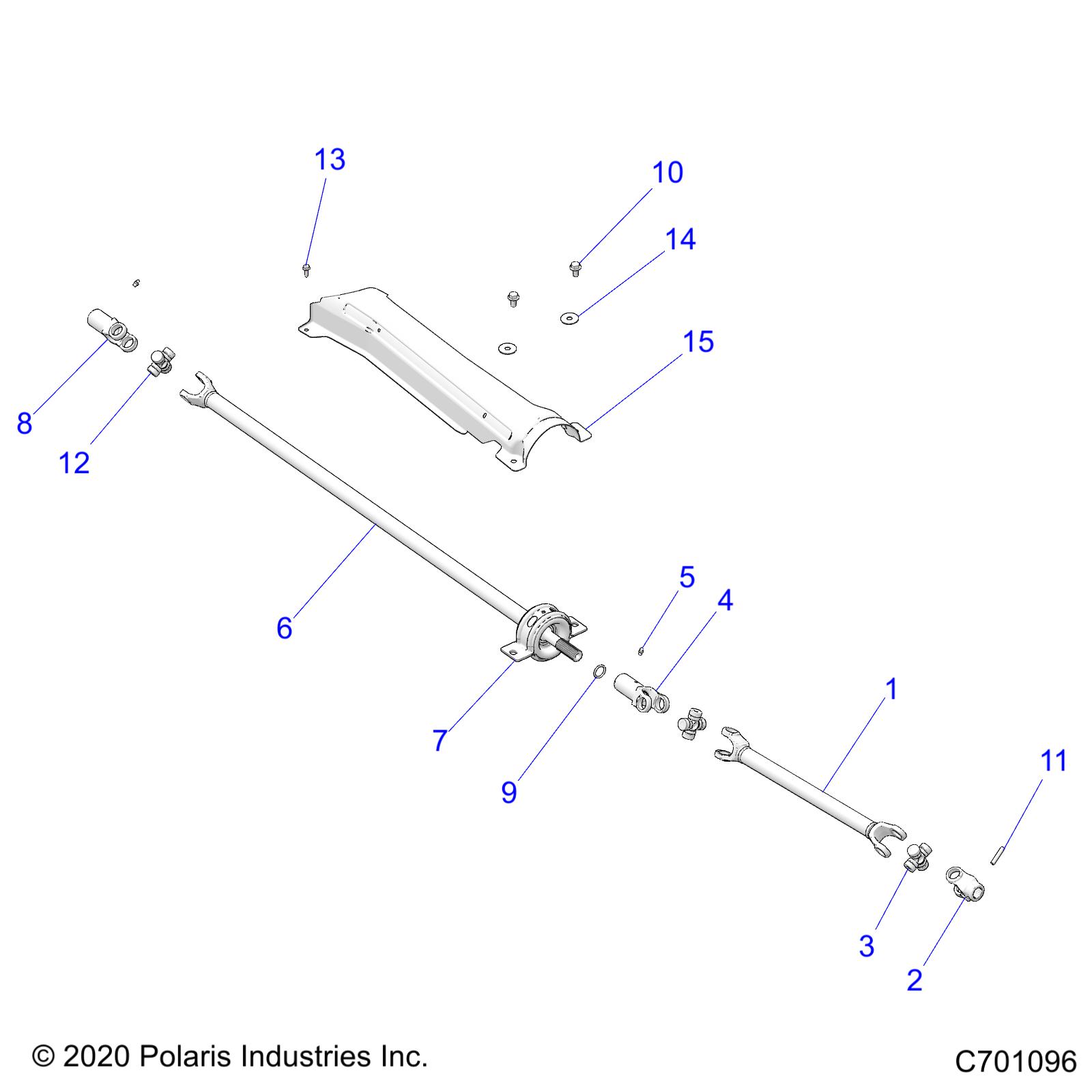 DRIVE TRAIN, PROP SHAFTS - Z22NAS99CZ (C701096)