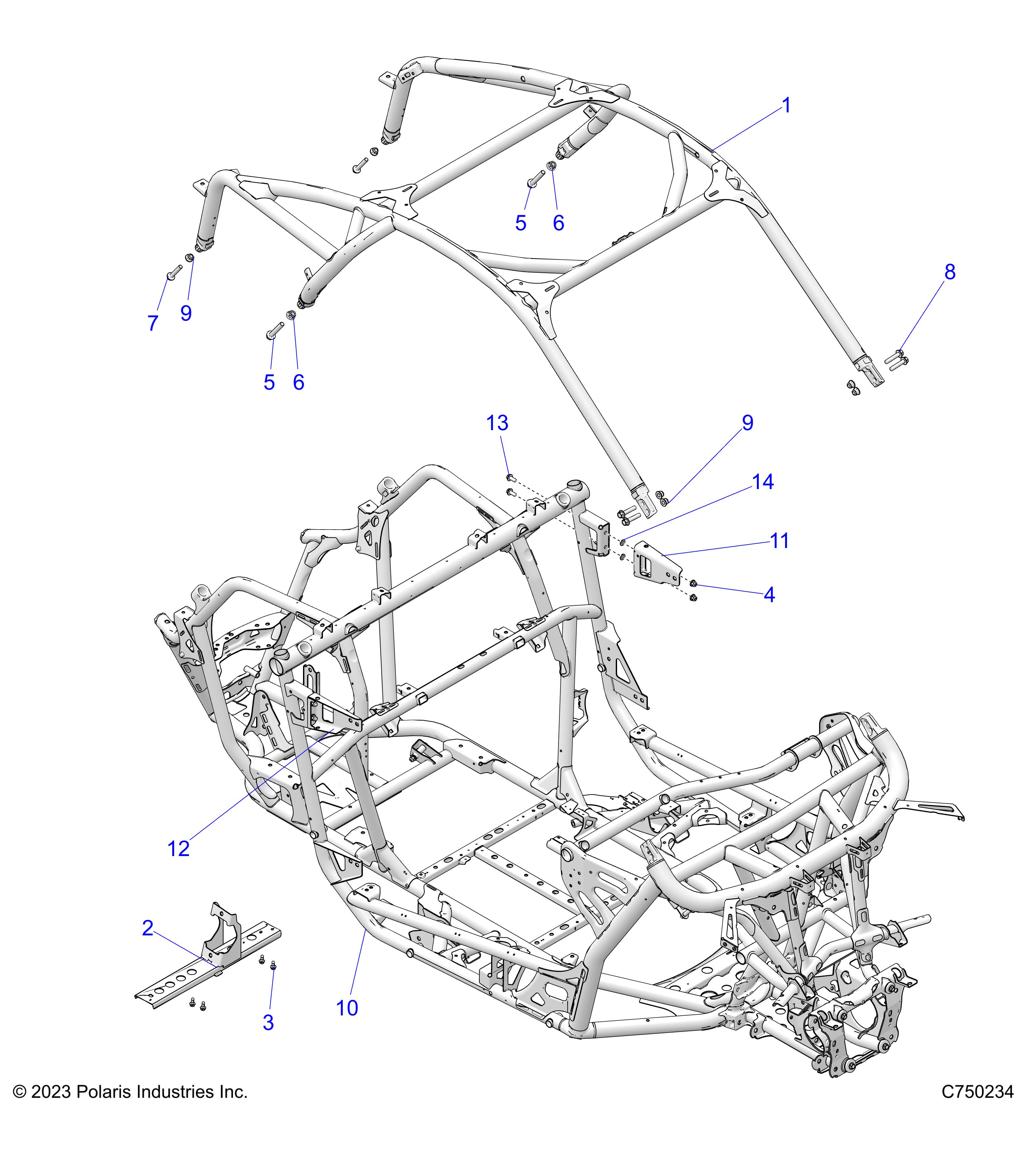 CHASSIS, CAB FRAME - Z24RGC2KAH/BH (C750234)