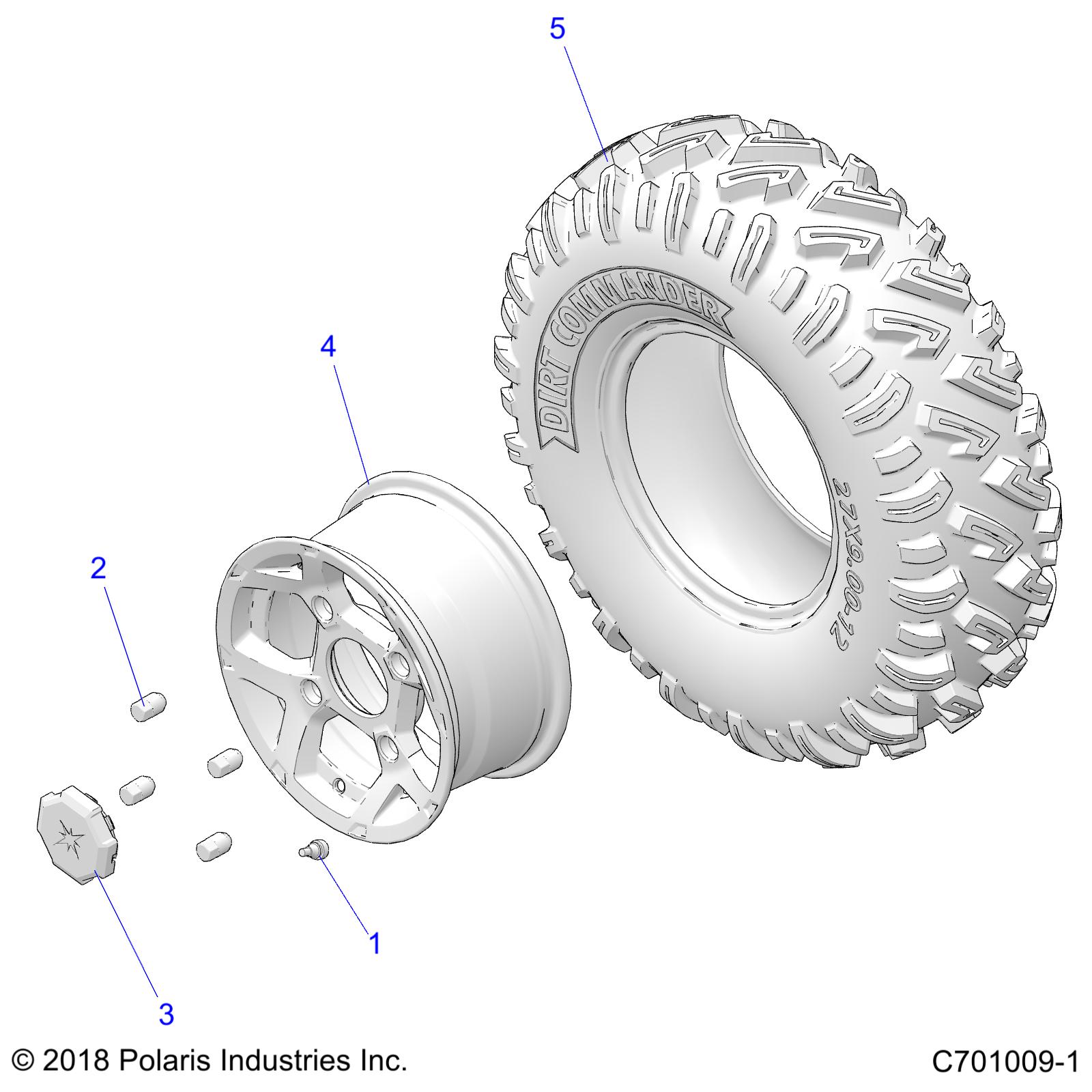 WHEELS, FRONT - Z20ASS99C2/CH (C701009-1)