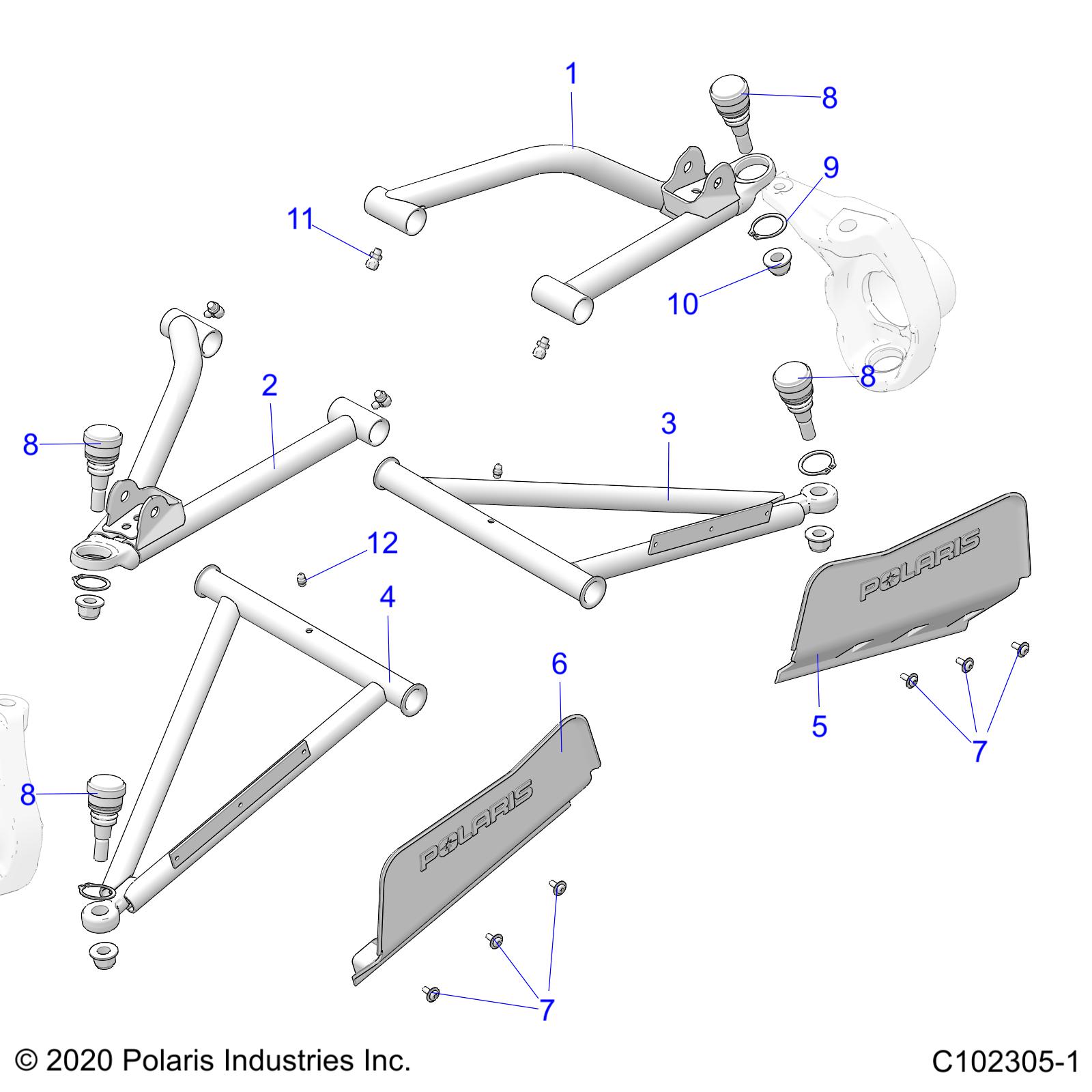 SUSPENSION, A-ARMS - A24SJE57AX (C102305-1)