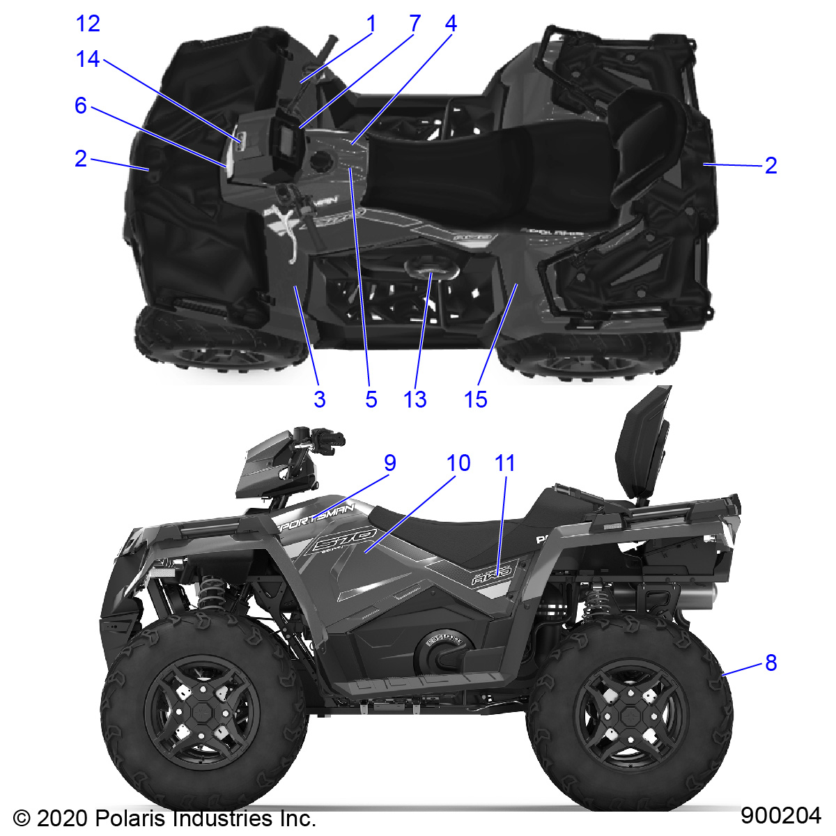 BODY, DECALS - A21SJS57CX (900204)