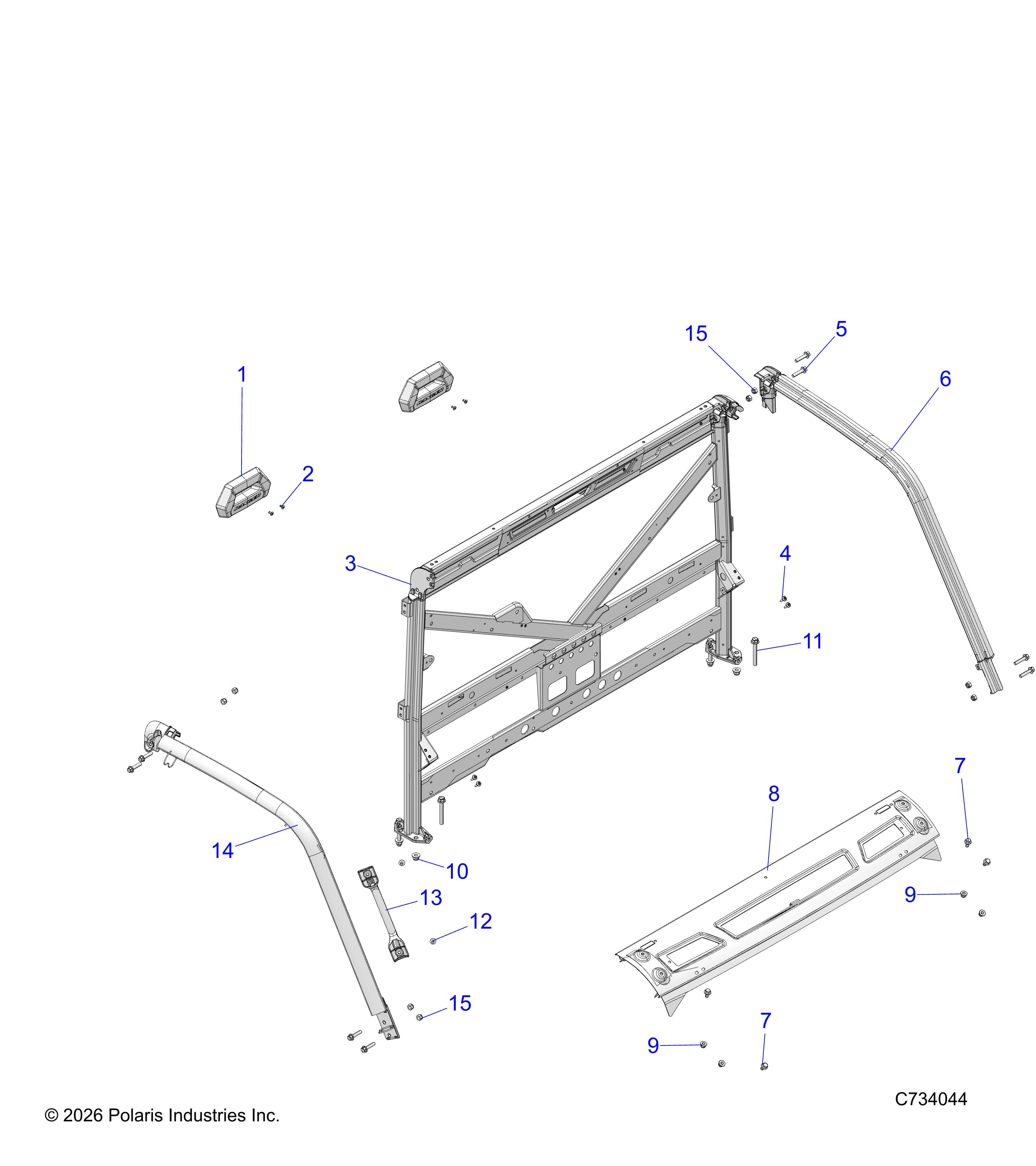 CHASSIS, CAB FRAME - R26RRU99CP/EP (C734044)