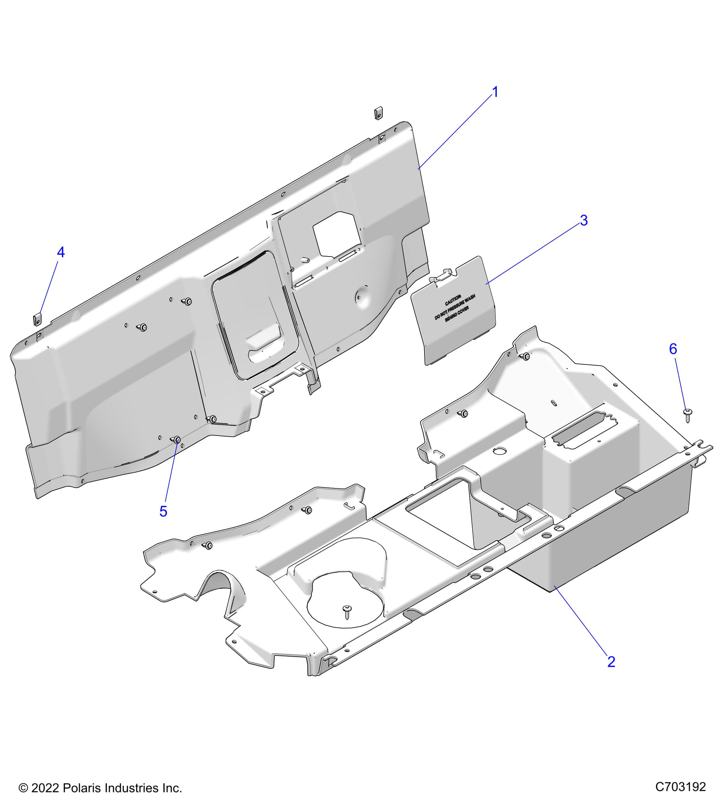 BODY, REAR CLOSEOFF - Z23NAE99A/99B (C703192)