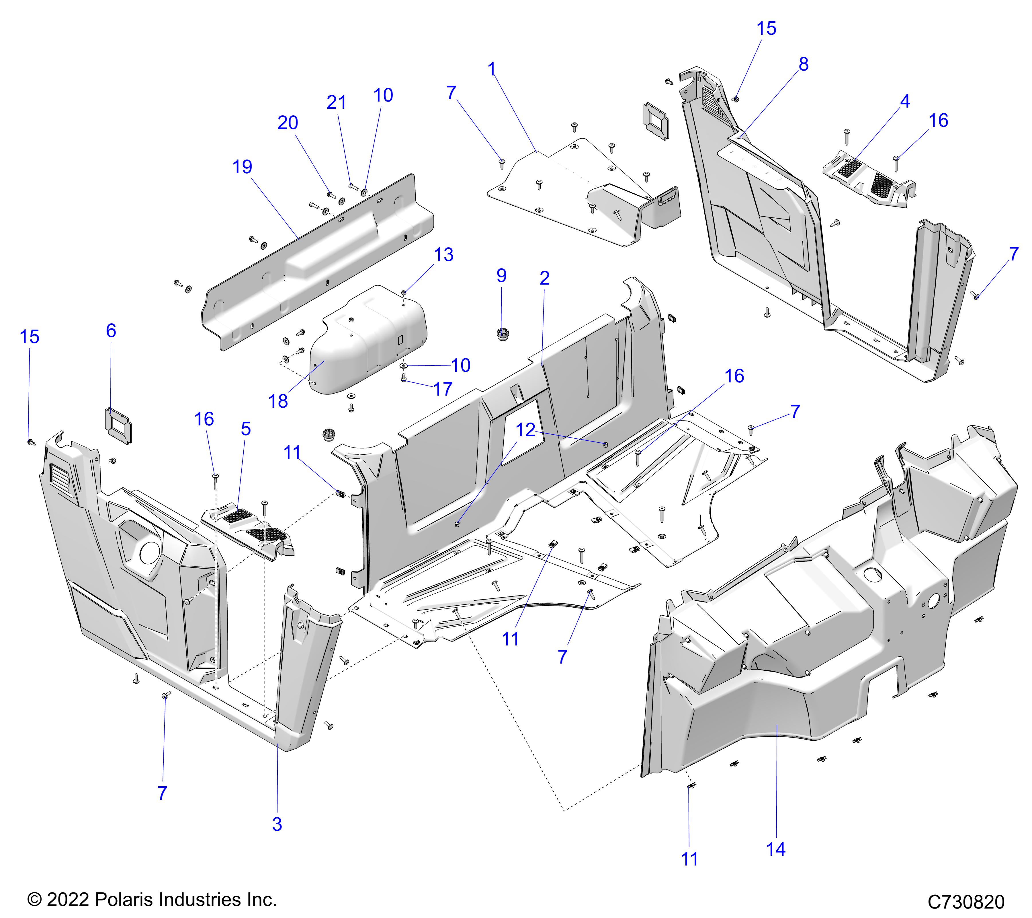 BODY, FLOOR and FENDERS - R23MAE57DX (C730820)