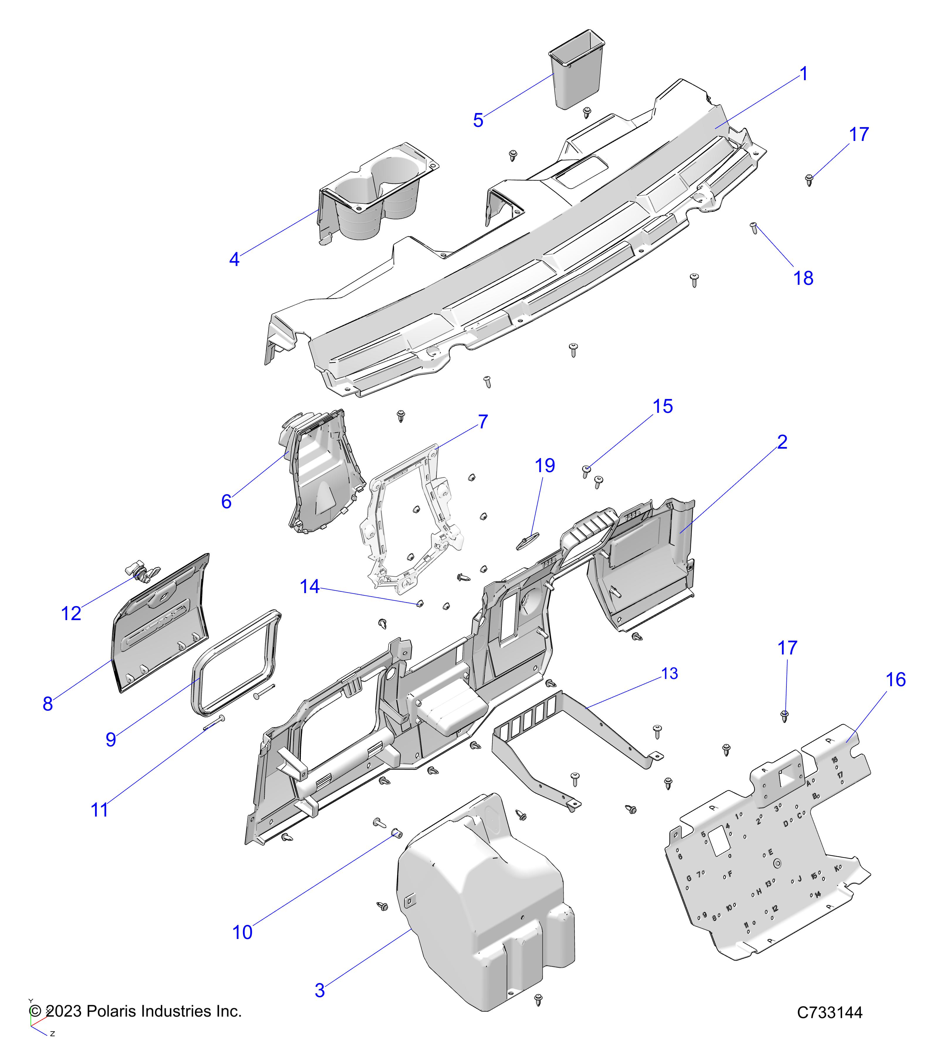 BODY, DASH  - R24MAS57D4 (C733144)