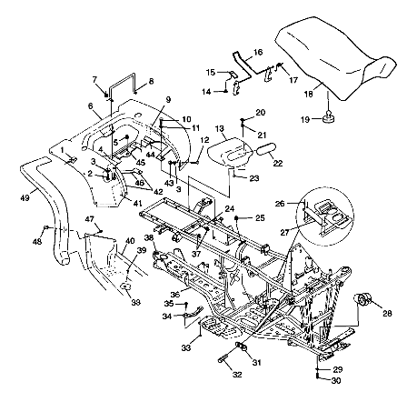 REAR CAB and SEAT - S98CH50E(B) (4950135013a005)