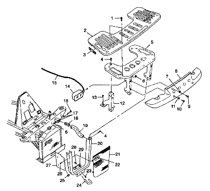 FRONT RACK and BUMPER MOUNTING - S98CH50E(B) (4950135013a009)