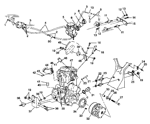 ENGINE MOUNTING - W98CH50A(C)(D)(E)(F) (4950135013a013)