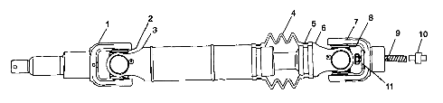 REAR DRIVE SHAFT - S98CH50E(B) (4950135013b005)