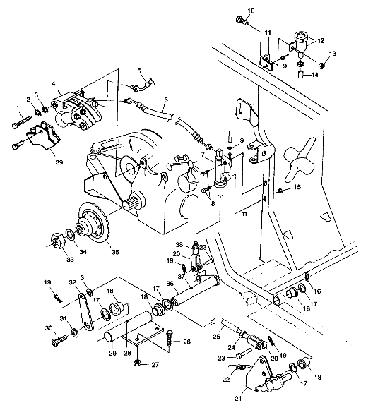 REAR BRAKE/FOOT PEDAL - W98CH50A(E)(F) (4950135013c011)