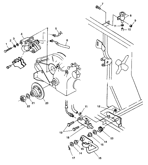 REAR BRAKE/FOOT PEDAL - W98CH50A(C)(D) (4950135013c013)