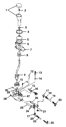 GEAR SELECTOR - S98CH50E(B) (4950135013d005)