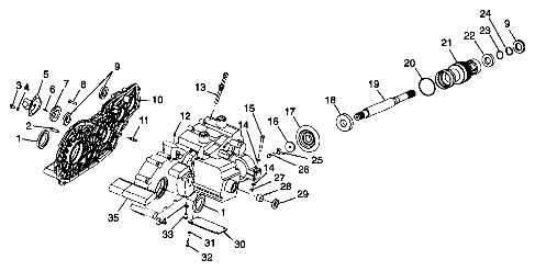 GEARCASE (Cases and Snorkel) - S98CH50E(B) (4950135013d006)