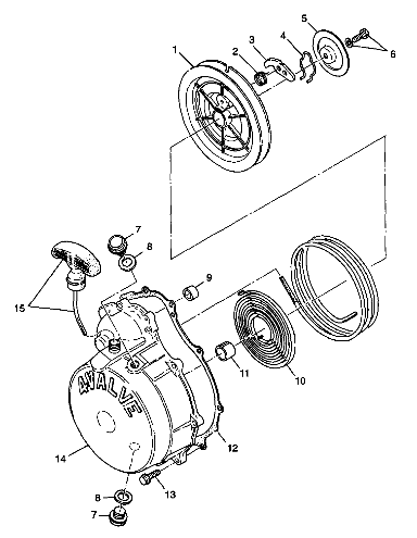 RECOIL STARTER - S98CH50E(B) (4950135013d014)