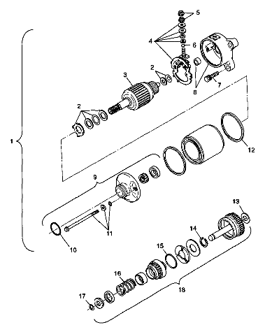 STARTING MOTOR - W98CH50A(C)(D)(E)(F) (4950135013e005)