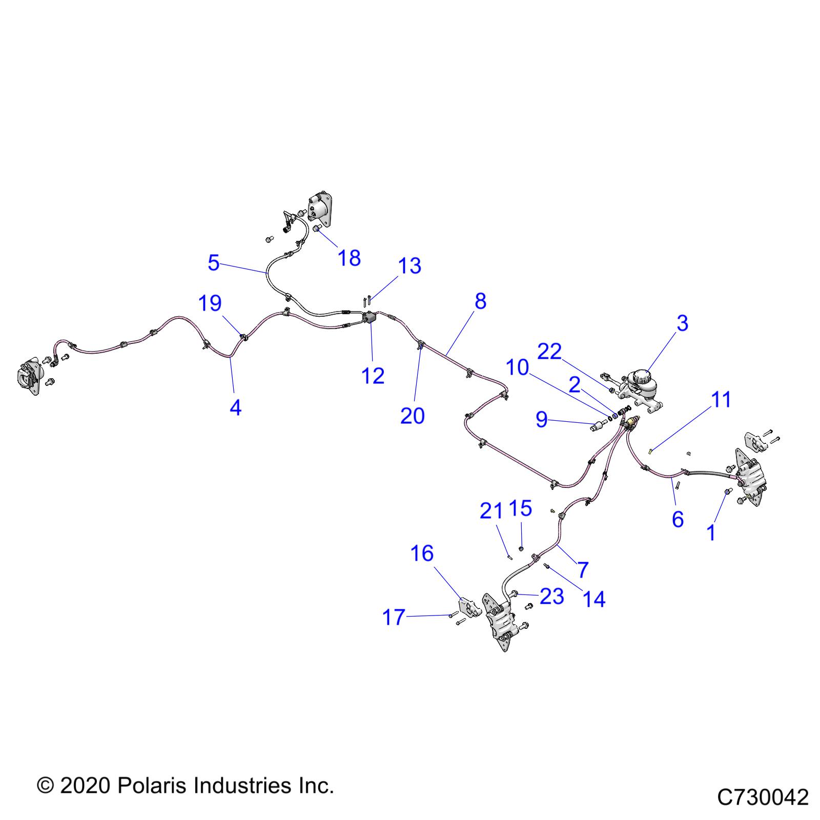 BRAKES, BRAKE LINES AND MASTER CYLINDER - R21TAE99JA (C730042)