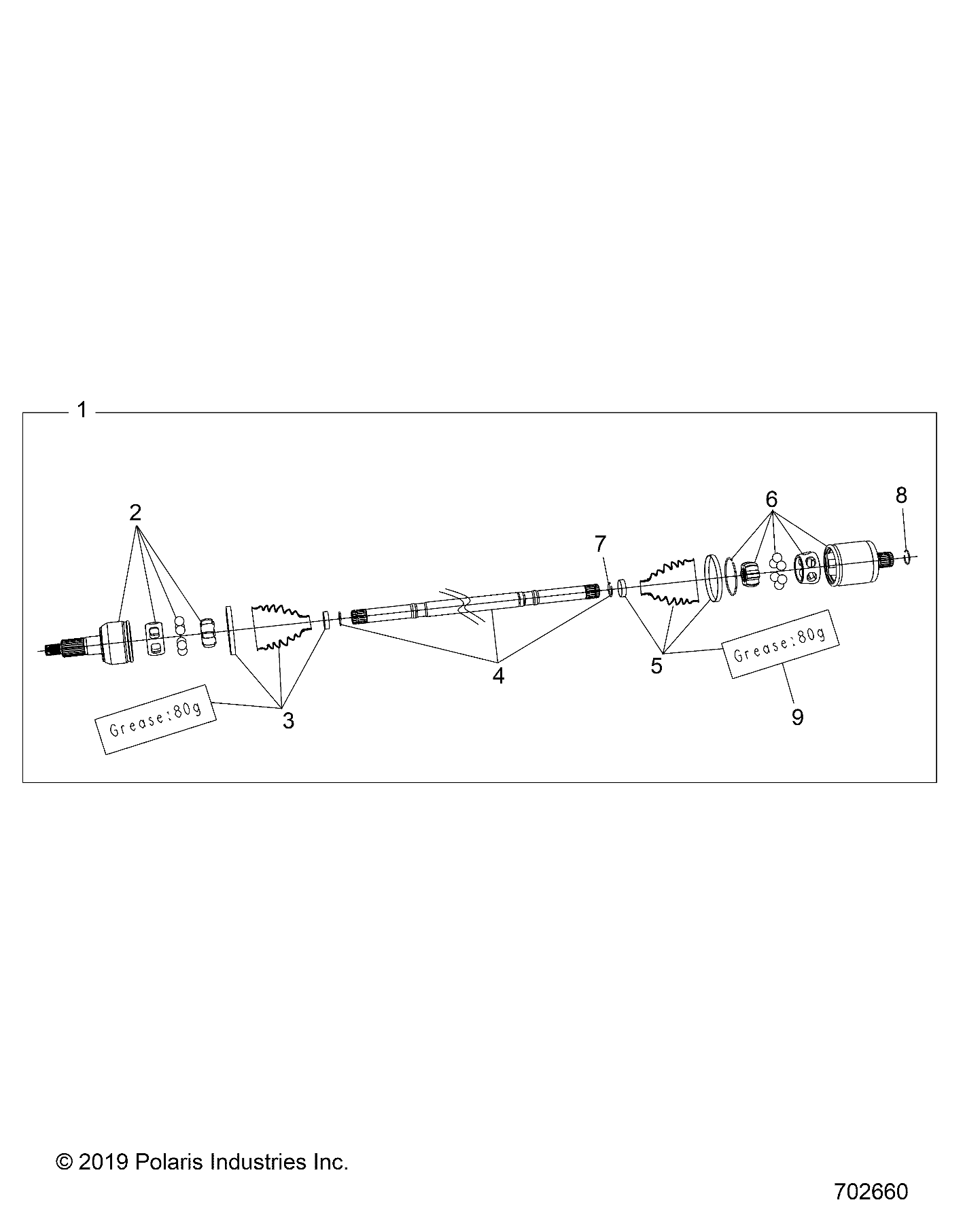 DRIVE TRAIN, DRIVE SHAFT, FRONT - D25P2ED4D4 (702660)