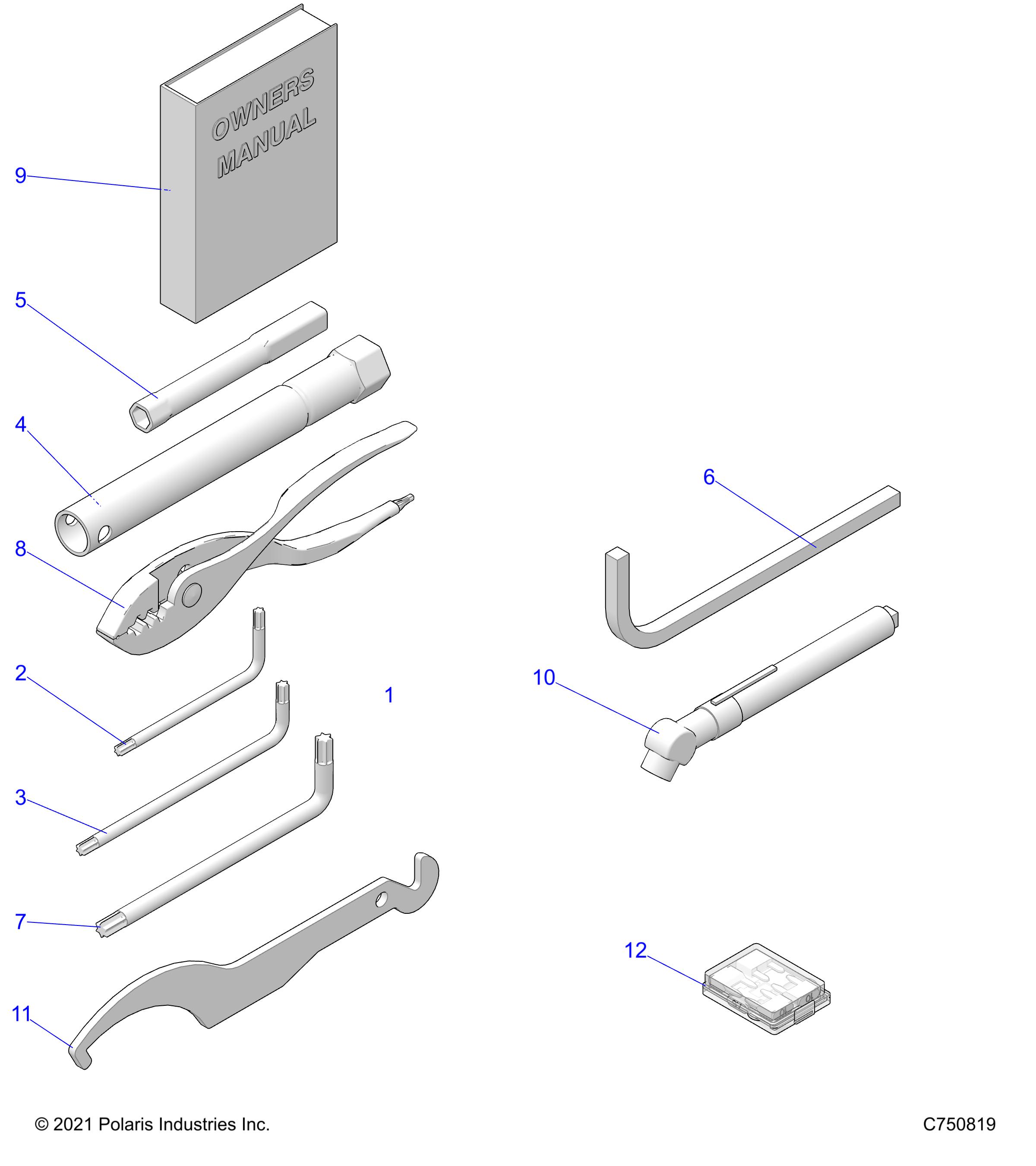 REFERENCE, OWNERS MANUAL AND TOOL KIT - Z25NME99N4 (C750819)