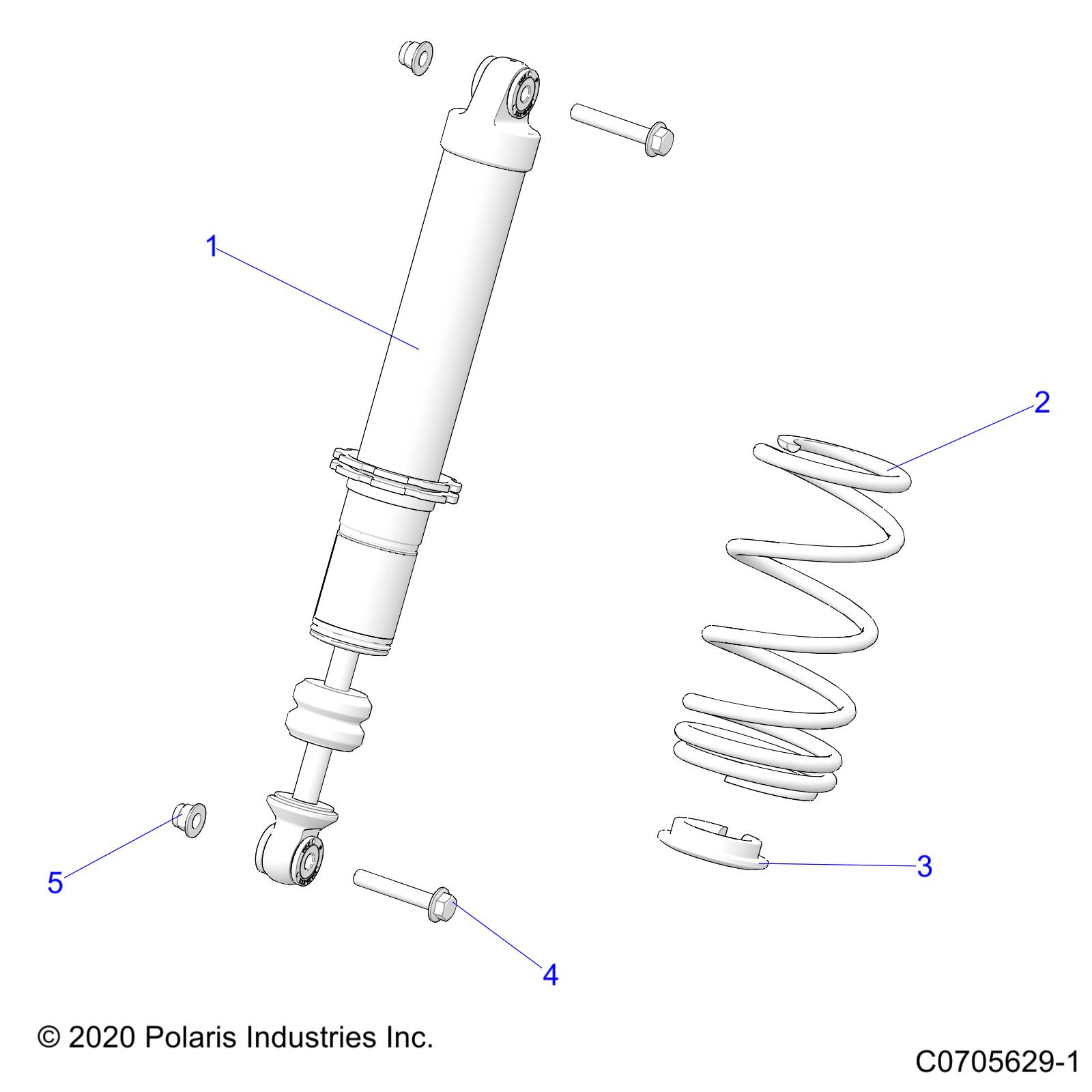 SUSPENSION, FRONT SHOCK - Z21ASA87B2 (C0705629-1)