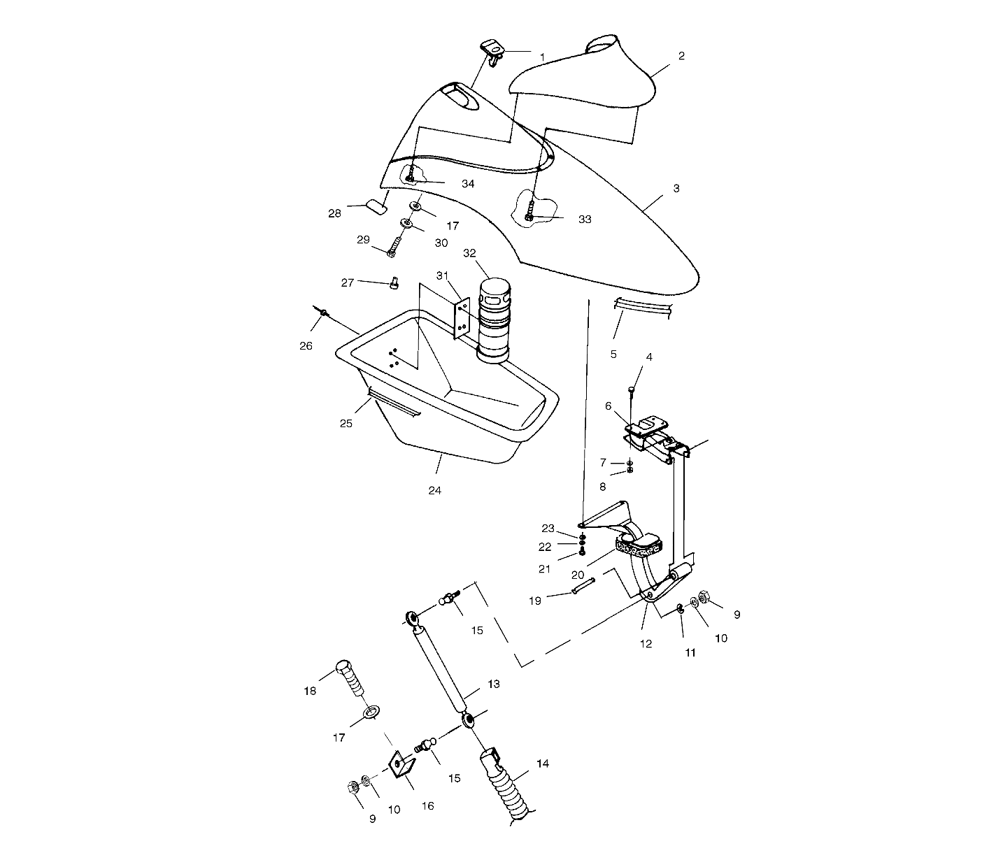 FRONT STORAGE COMPARTMENT - I994690 (4951365136a008)