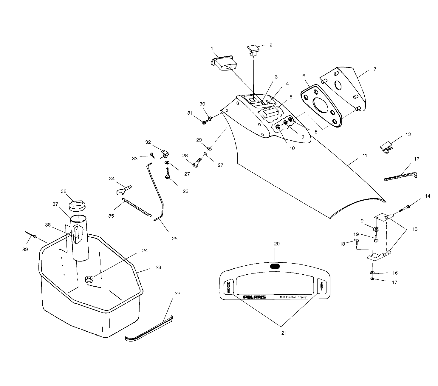 FRONT STORAGE COMPARTMENT - I994573 (4951395139a008)