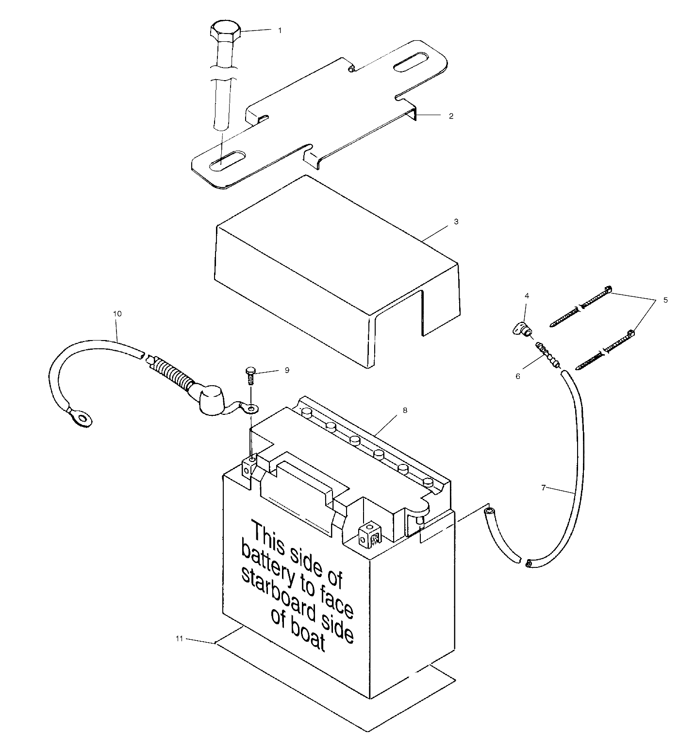 BATTERY BOX - B994573 (4951395139b006)