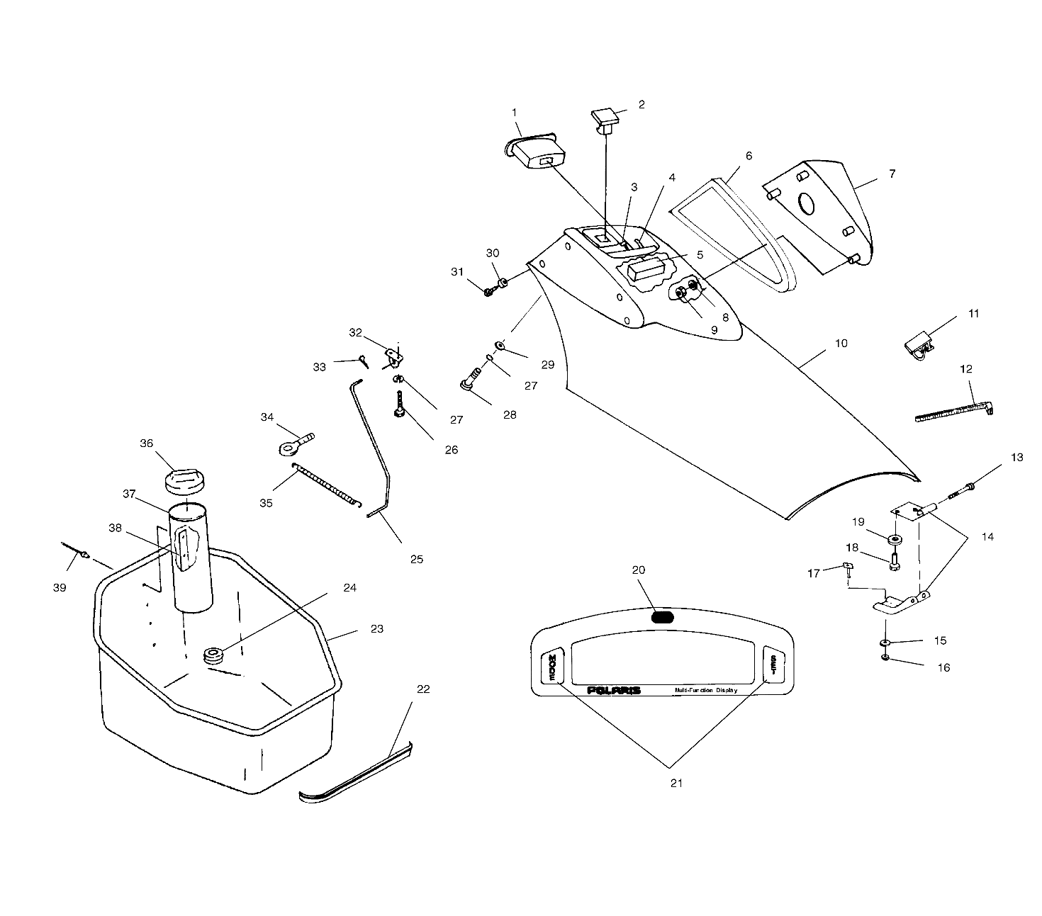 FRONT STORAGE COMPARTMENT - I994590 (4951425142a008)