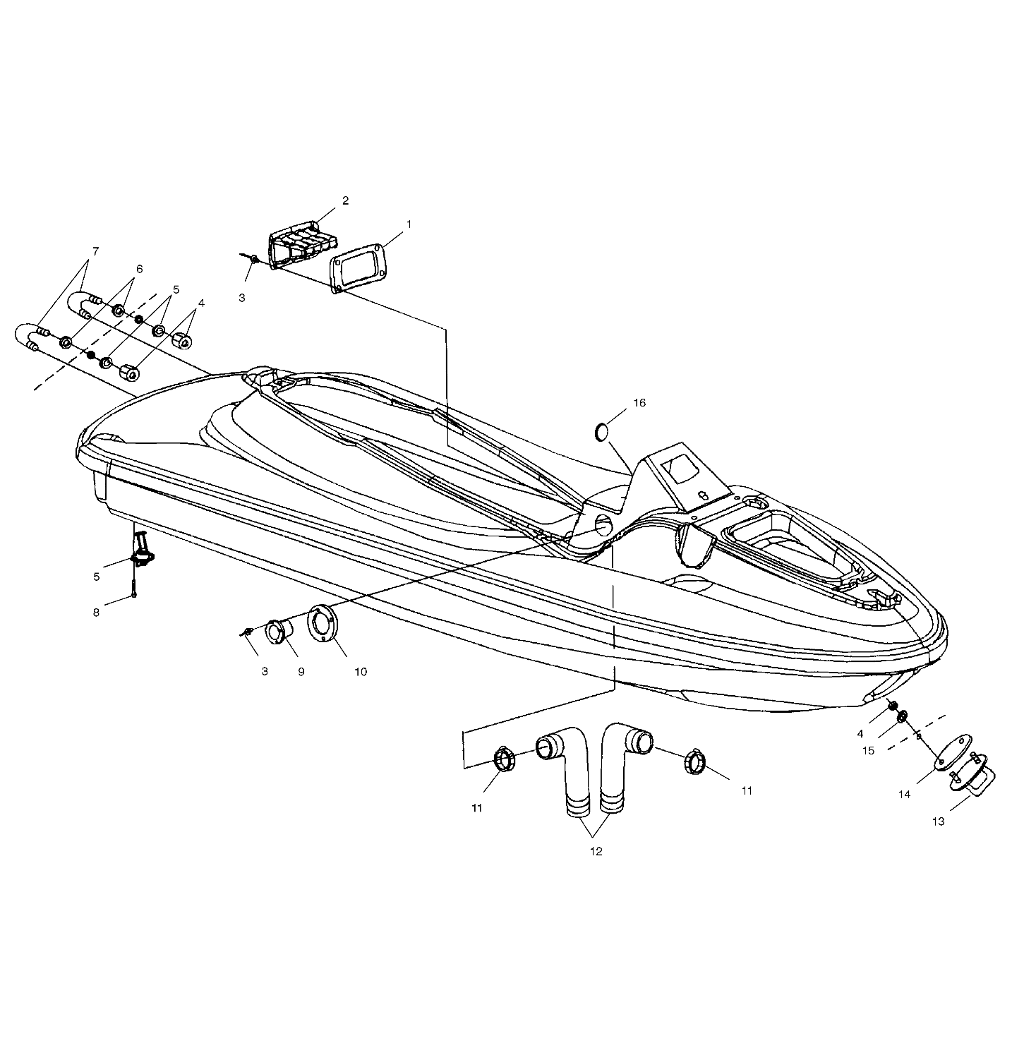 HULL and BODY - B995095 (4951455145A009)