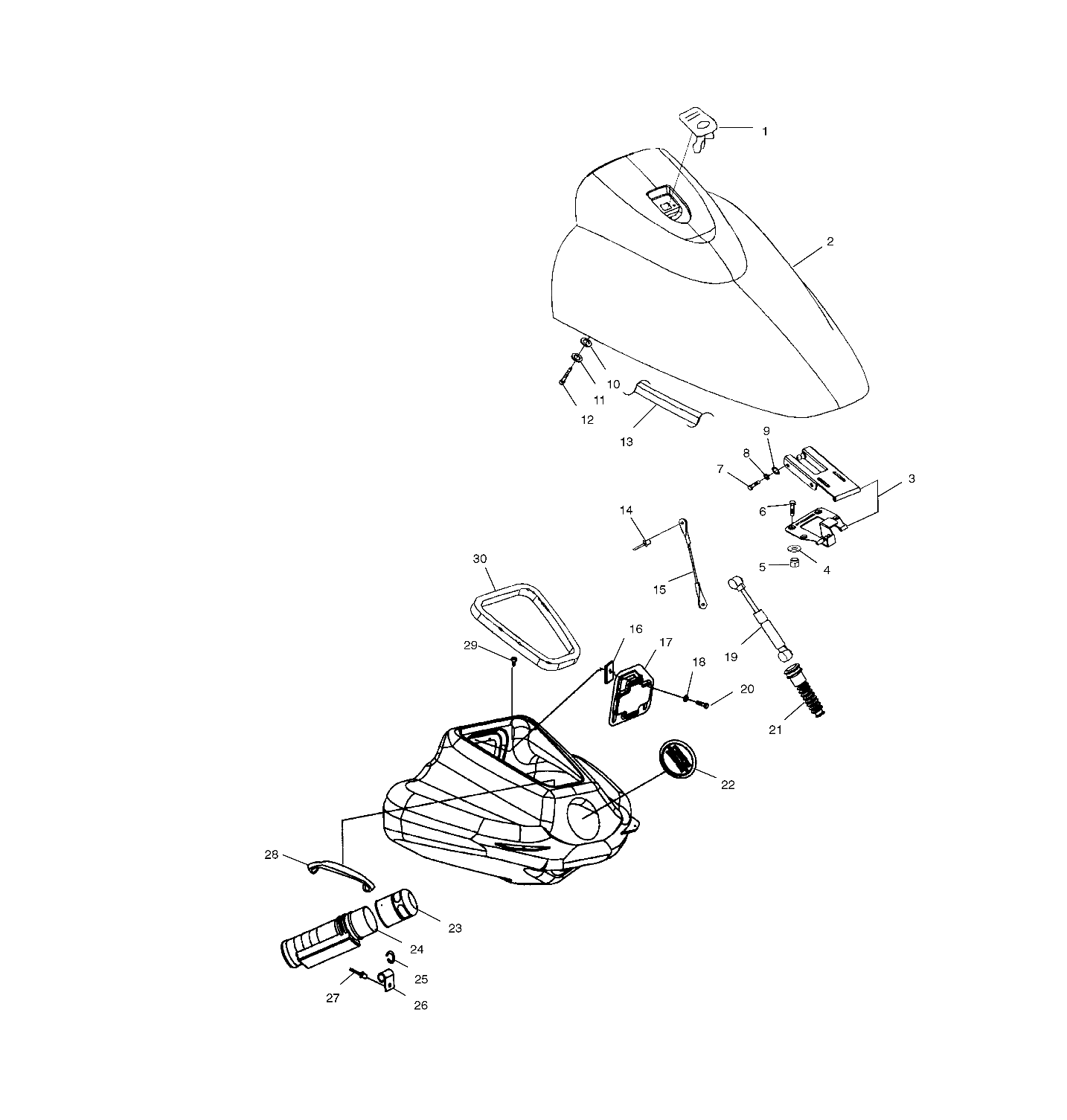 FRONT STORAGE COMPARTMENT - B995094 (4951485148A010)