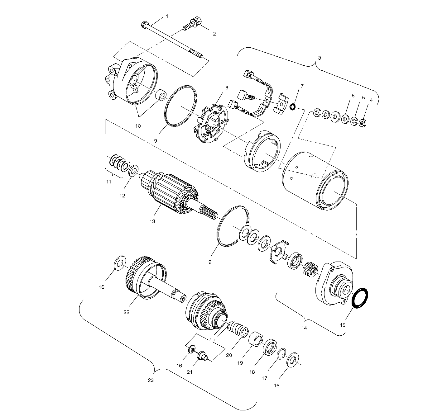 STARTING MOTOR - W005099I (4955775577C010)