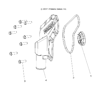 ENGINE, WATERPUMP IMPELLER and COVER - R22MAK57B4 (49RGRWATERPUMP12RZR570)