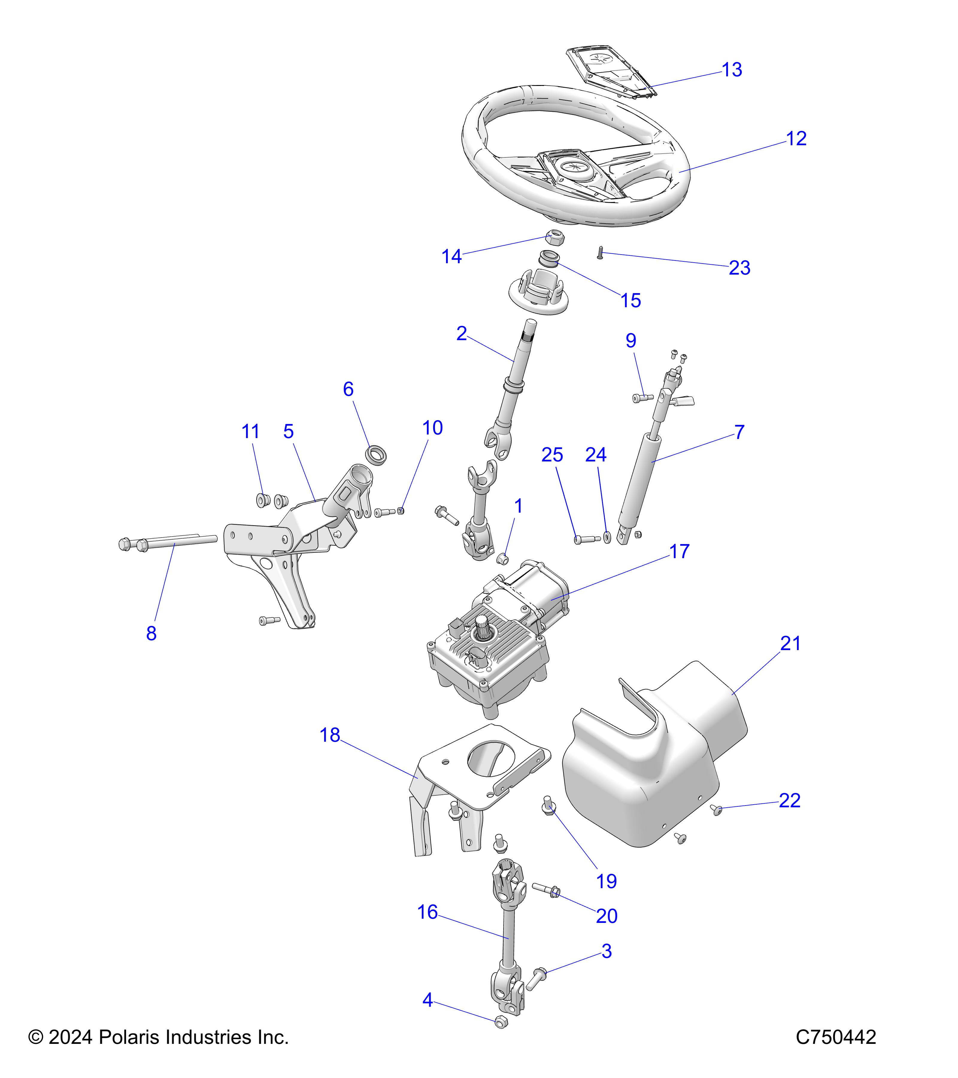 STEERING,STEERING ASSEMBLY, EPS - Z25ASE99P5 (C750442)