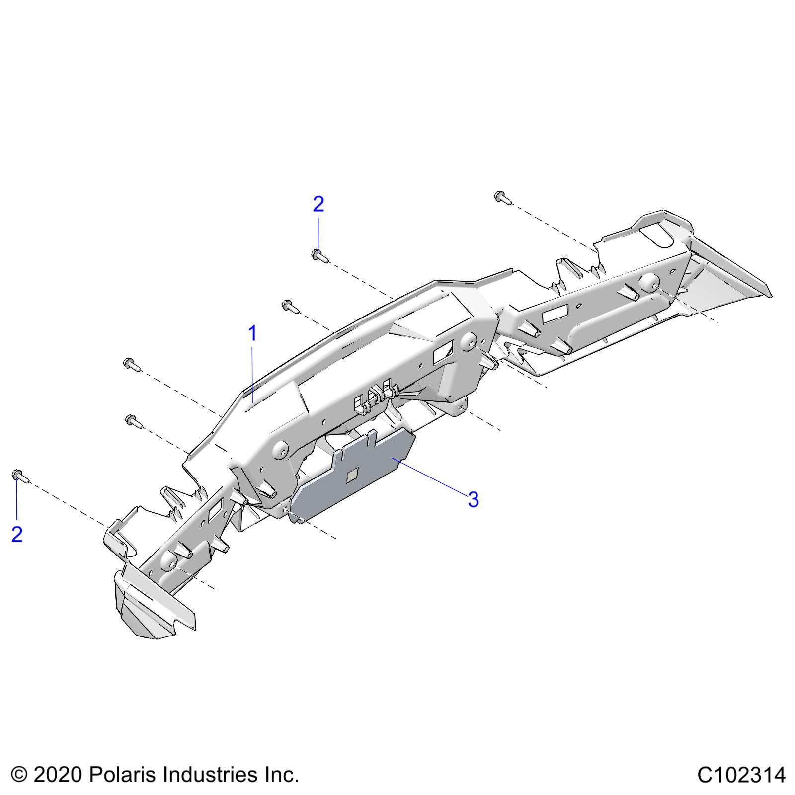 BODY, REAR BUMPER - A25SLE95PN (C102314)