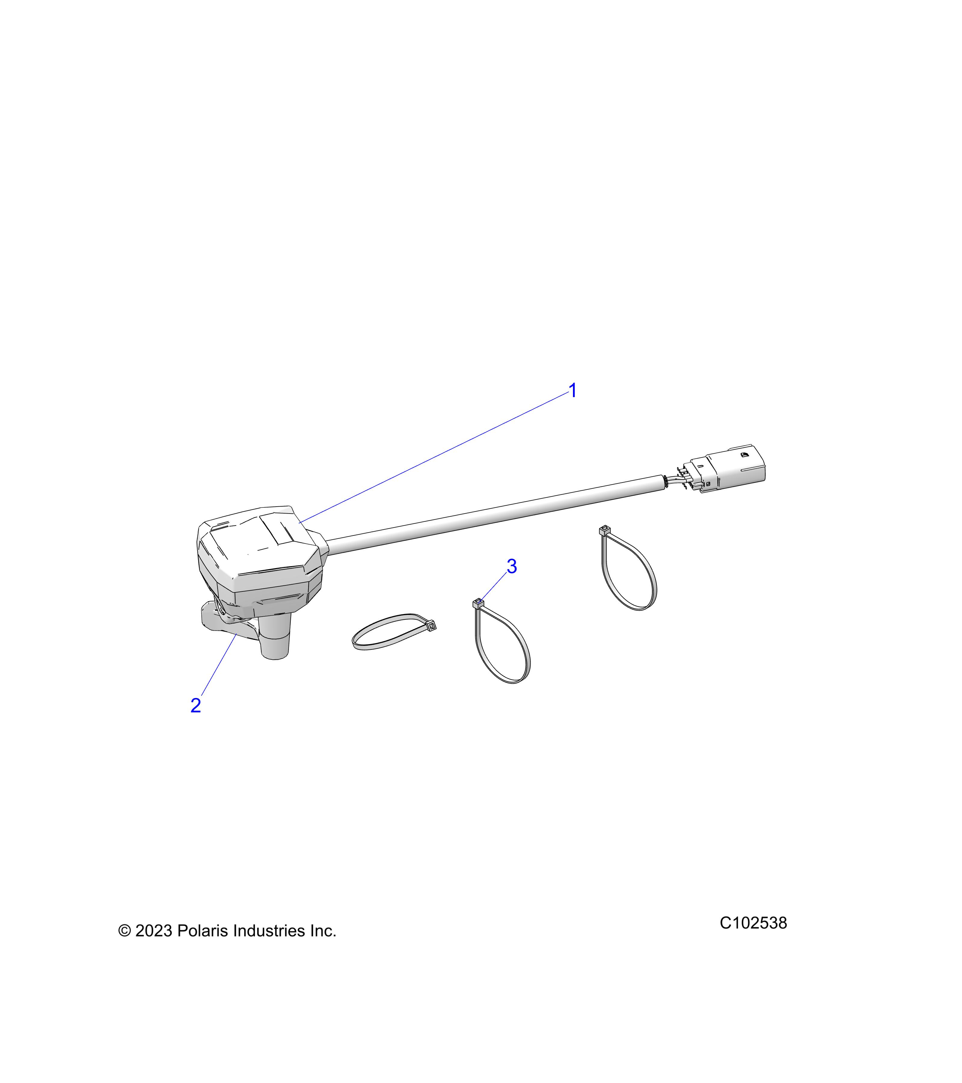 STEERING, CONTROLS, THROTTLE ASM. and CABLE - A25SEE57B1/B3/B6/B9 (C102538)