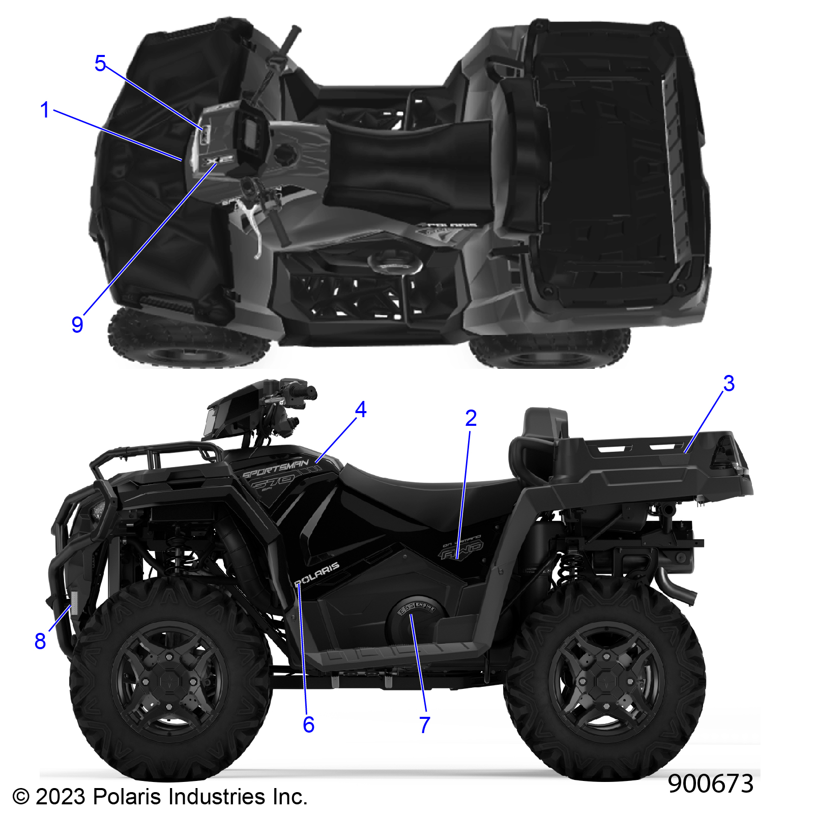 BODY, DECALS, GRAPHIC - A25SWE57AL (900673)