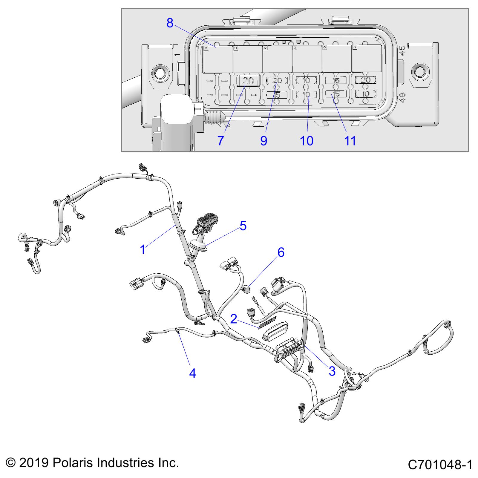 ELECTRICAL, WIRE HARNESS - Z20CHA57A2 (C701048-1)