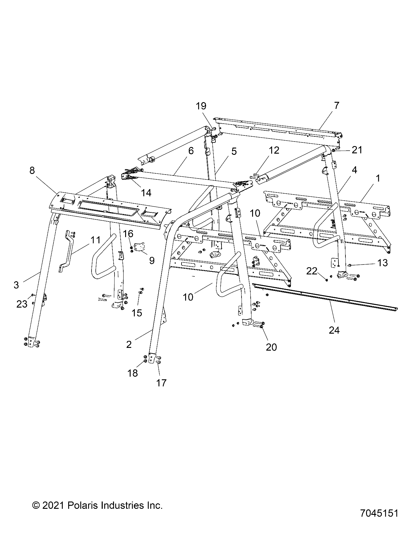 CHASSIS, CAB FRAME - R22M4U57B5 (7045151)