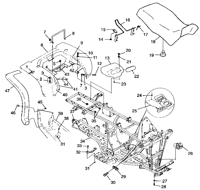 REAR CAB and SEAT - A99CH50AC (4952455245a005)