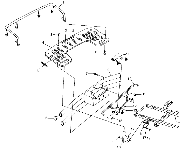 REAR RACK MOUNTING - A99CH50AC (4952455245a008)