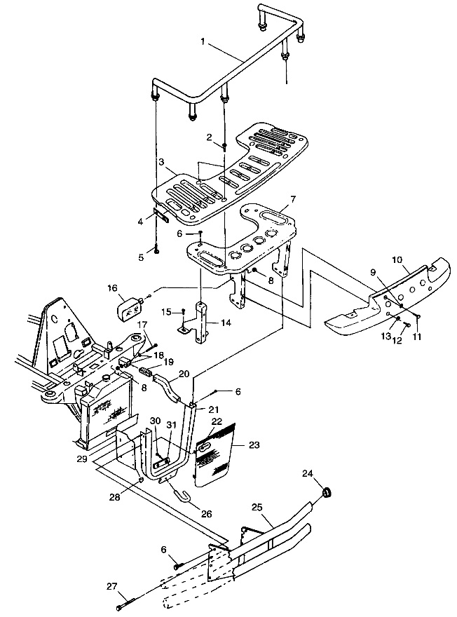 FRONT RACK and BUMPER MOUNTING - A99CH50AC (4952455245a009)