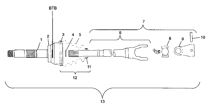 CV JOINT - BTB - A99CH50AC (4952455245b004)