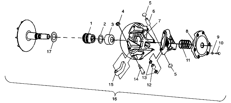 DRIVE CLUTCH - A99CH50AC (4952455245c004)