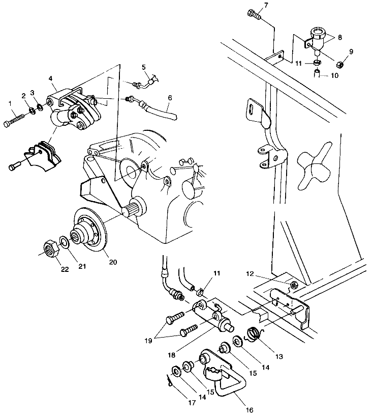 REAR BRAKE/FOOT PEDAL - A99CH50AC (4952455245c011)