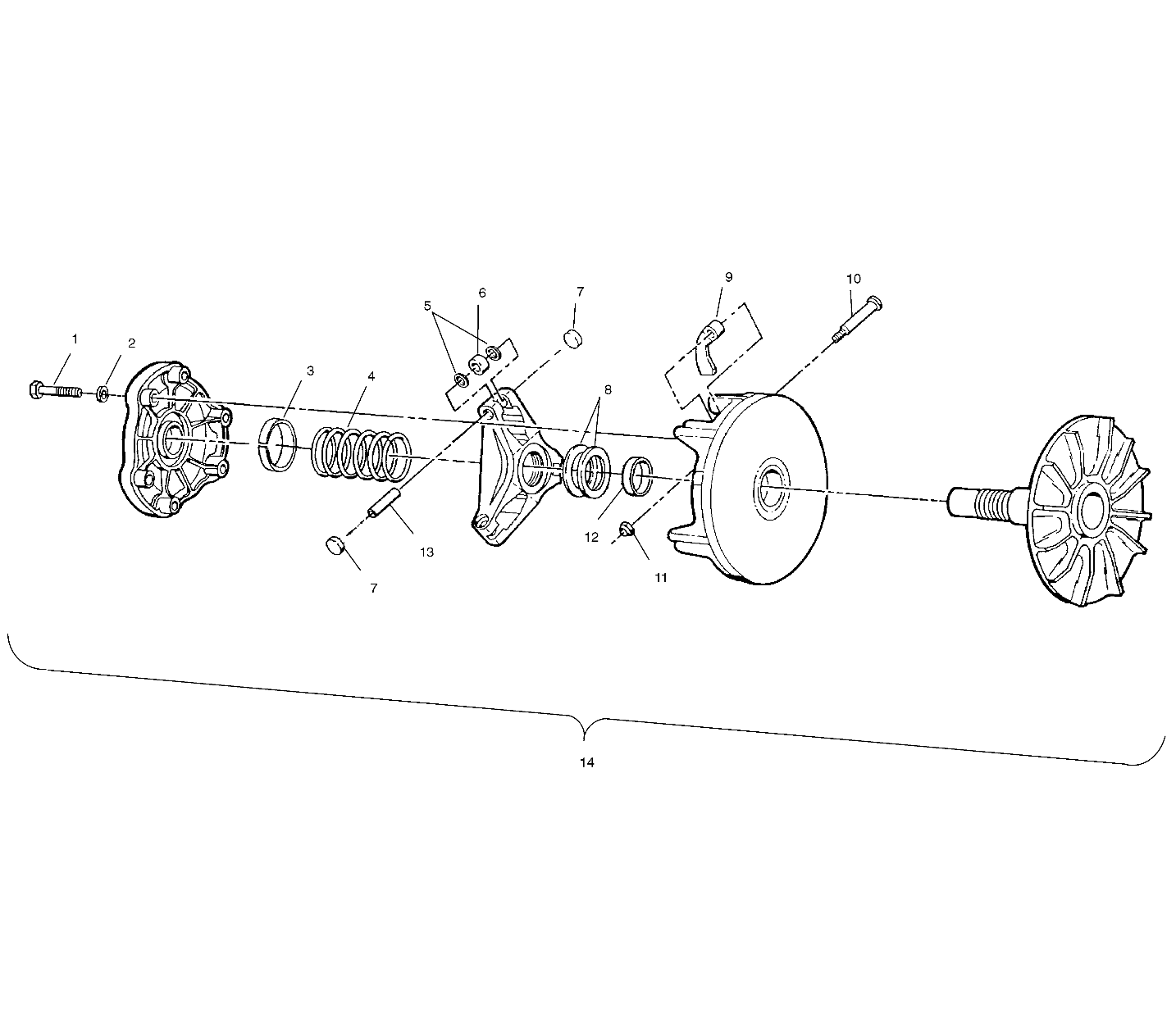 DRIVE CLUTCH - A99BG38CB (4952505250b013)