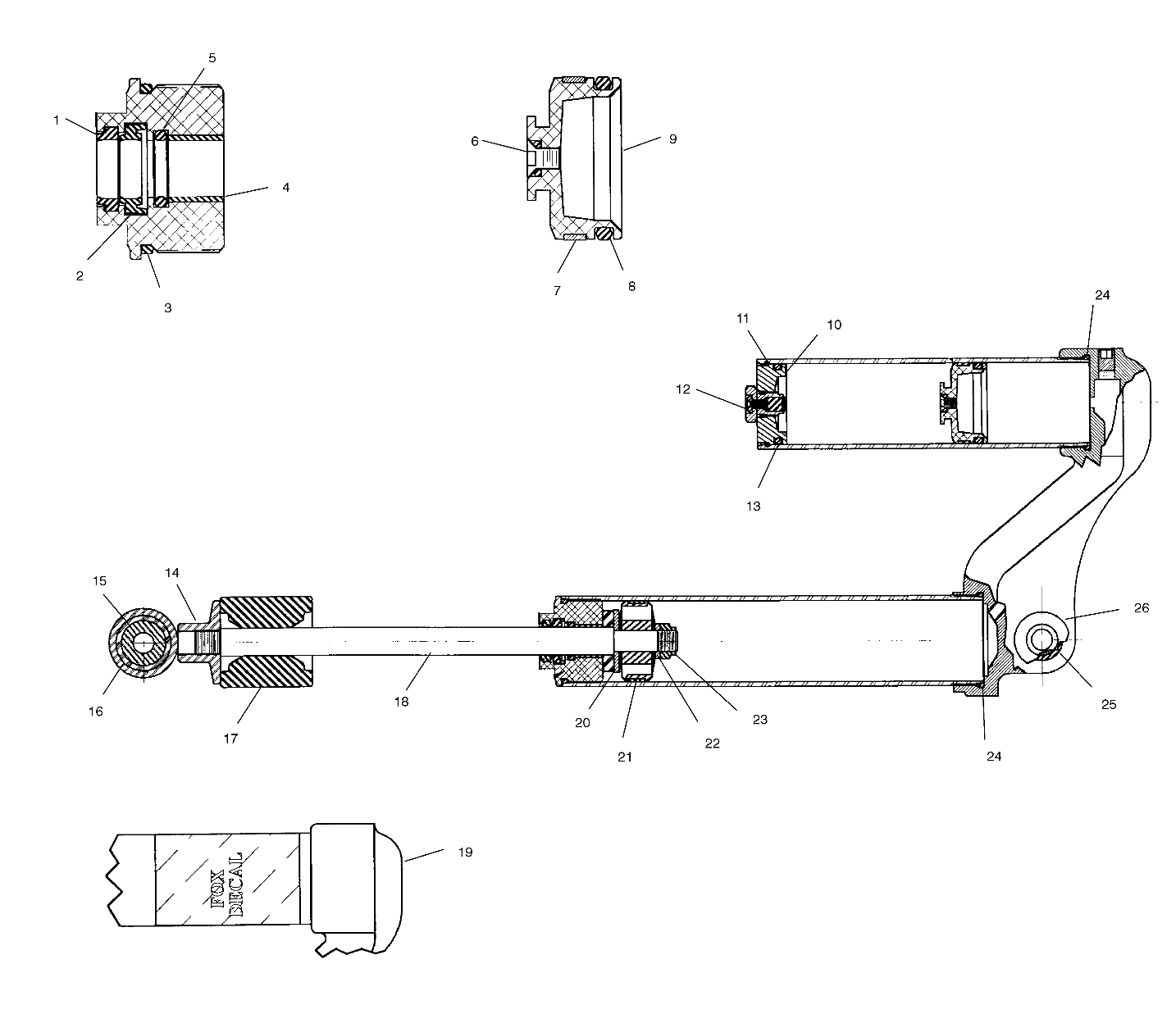 FOX SHOCK, GAS, RESERVOIR - A99BG38CB (4952505250c013)