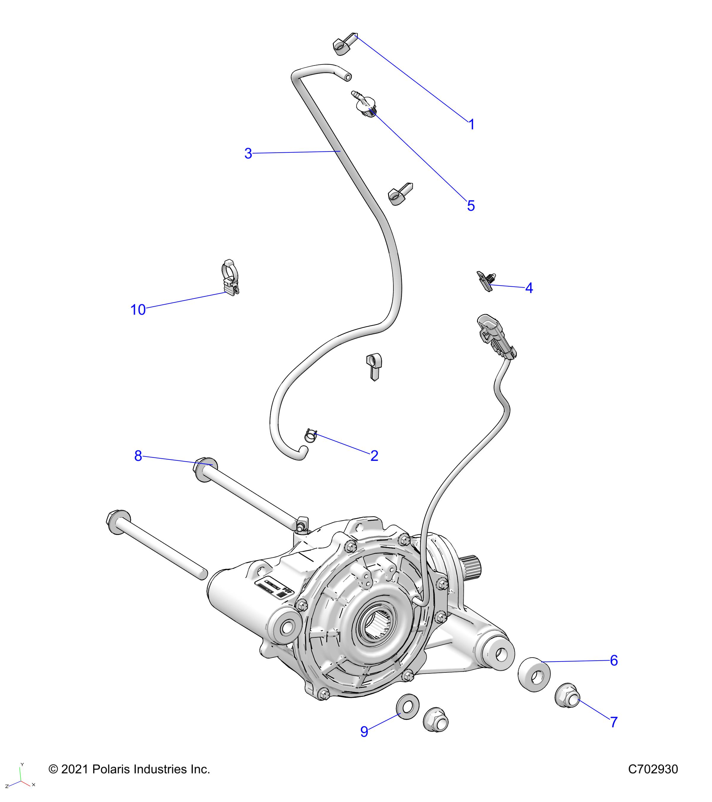 DRIVE TRAIN, FRONT GEARCASE MOUNTING - R23T6E99ND (C702930)