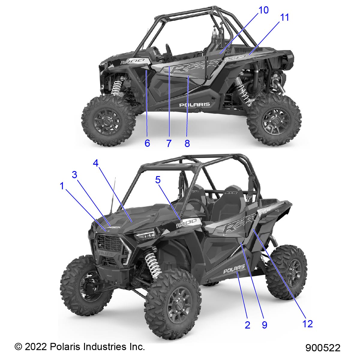 BODY, DECALS, GRAPHICS- Z23NAV99AL/BL (900522-01)