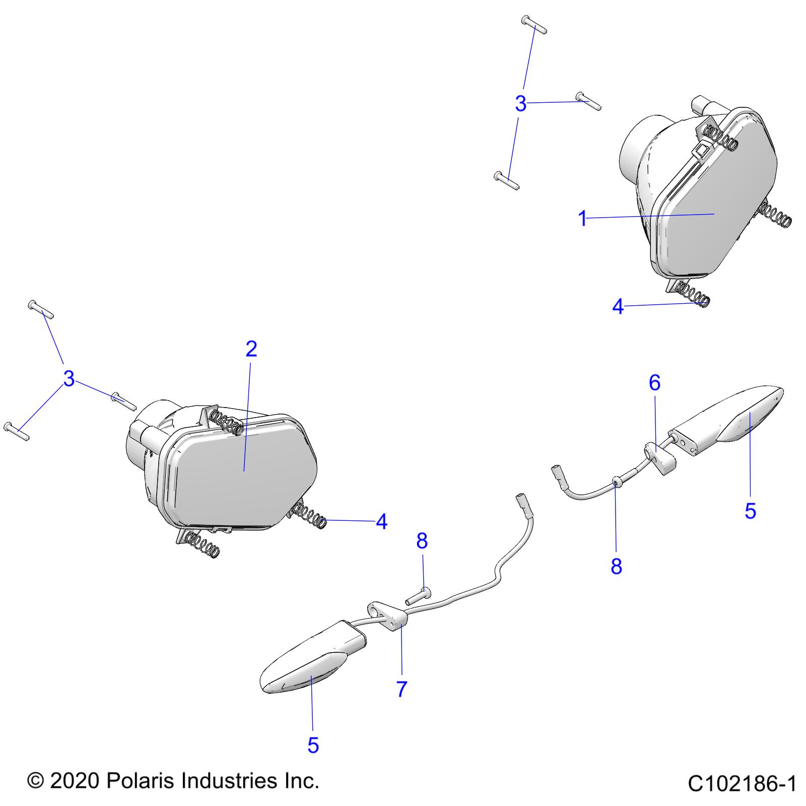 ELECTRICAL, HEADLIGHTS - A22SGE95KN (C102186-1)